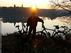 Закриття сезону велосипедних подорожей 2011 року на Козинському ставку. Кролевець, 30 жовтня 2011 року